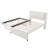Full Size Upholstery platform bed with Trundle,Trundle can be flat or erected-1252501866