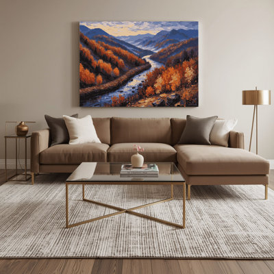 USA State Arkansas Black Canvas Wall Art