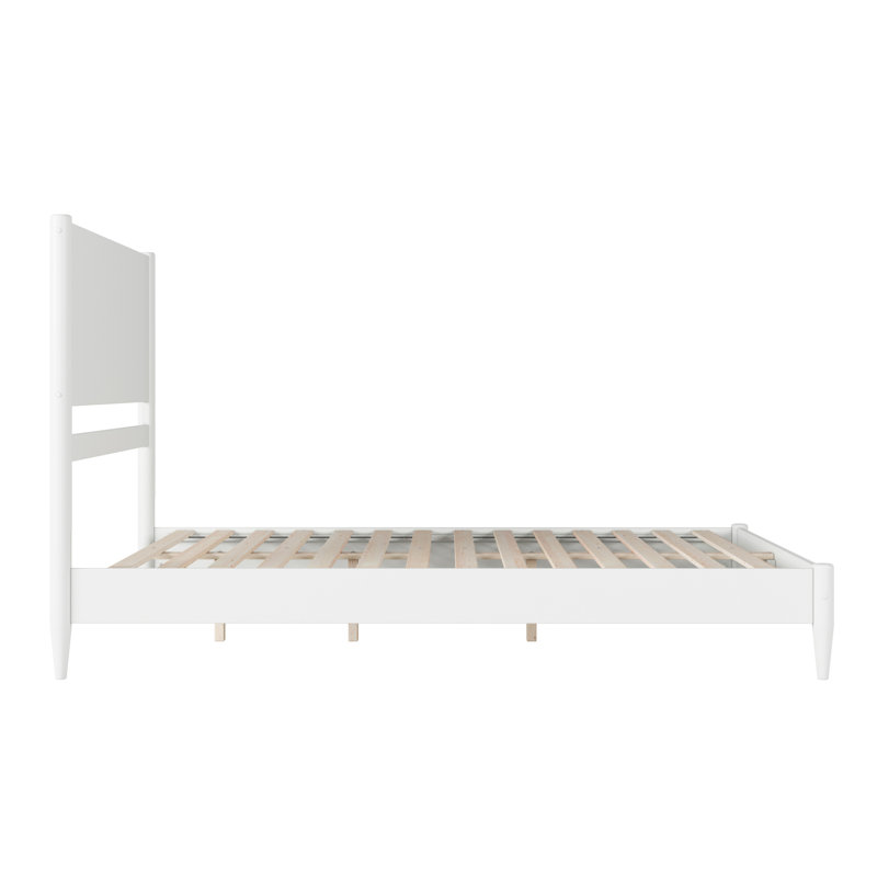 Lit plateforme Bromwyn, Blanc, Grand