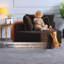 Chaises d'appoint modernes, salon modulaire hexagonal en chenille de 54 pouces pour la maison