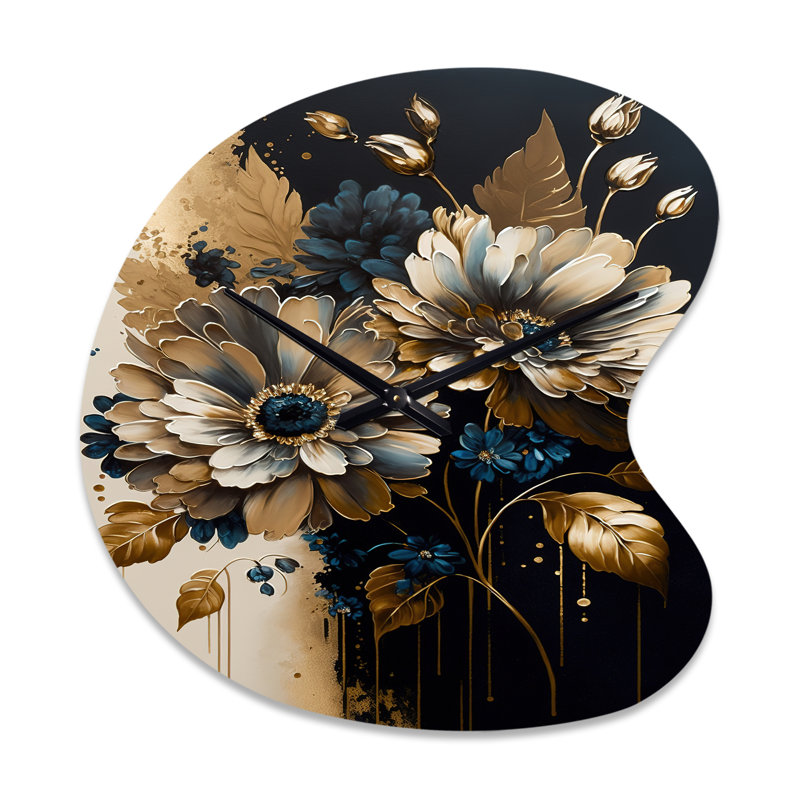 Horloge murale Daisy Bunch II - Daisy Bunch Blue - Blue, Petit