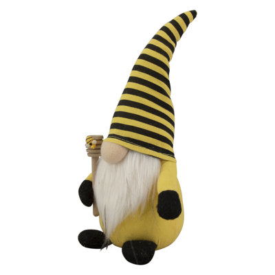10" Yellow And Black Bumblebee Springtime Gnome
