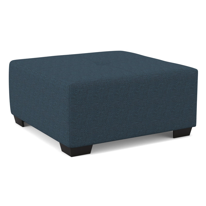 Camden Upholstered Ottoman, Bronco Peacock