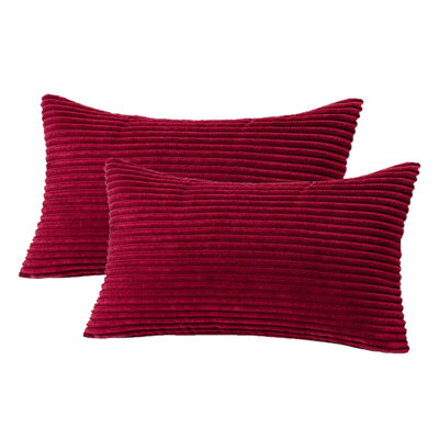Housse de coussin à rayures