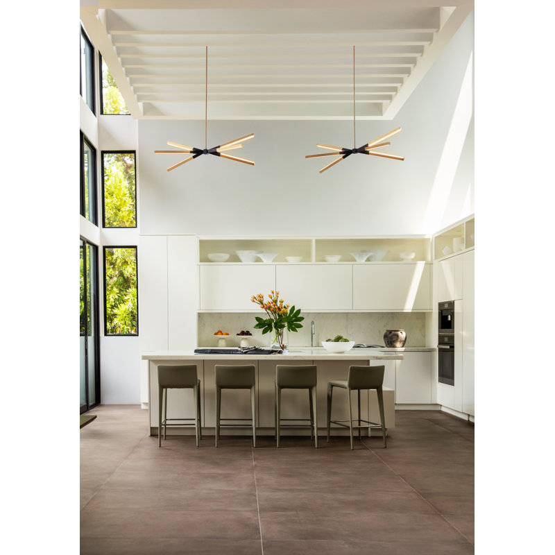 Rae LED Linear, Lacquered Brass