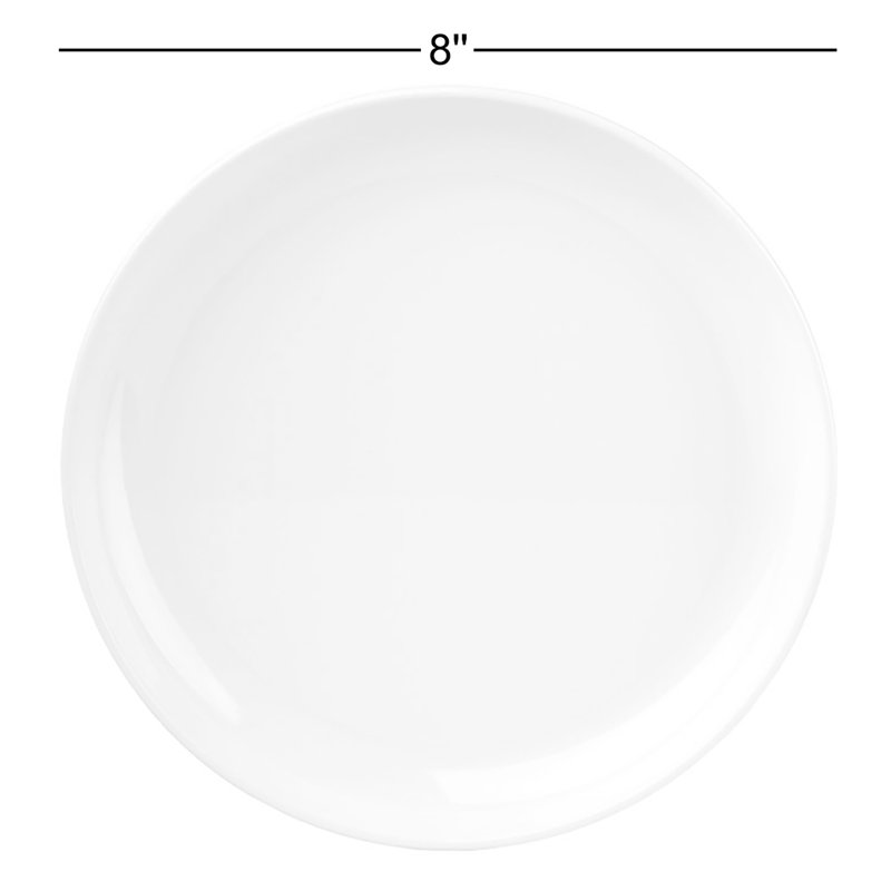 Assiette à salade empilable en mélamine Marbella, Blanc