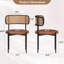Chaise d'appoint rembourrée en similicuir-1822454905