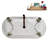 59" Streamline Clawfoot Tub,Tray,Drain, Clawfeet-101628975-102220281