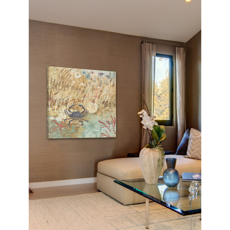 A Floral Frenzy Coastal I by Alan Hopfensperger - Wrapped Canvas Print, 102cm H x 102cm W