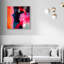 Oliver Gal Inked I Abstract - Hand-Applied Glass Coat Framed Canvas Art-539610361-539610360