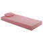 Ensemble de matelas simple 7 pouces et de coussins en mousse viscoélastique imprégnée de gel