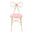 Eluislandy Butterfly Bow Tie Gold/Pink Vanity Chair