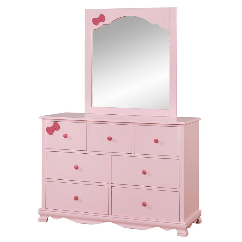 Commode 7 tiroirs avec miroir Eiler