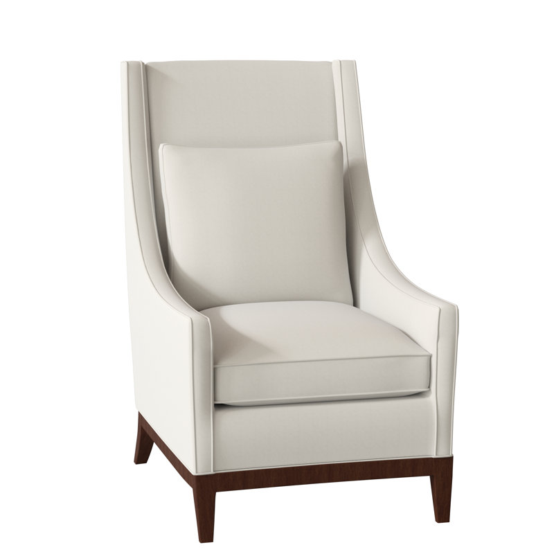 Fauteuil à coussins larges de 38 po Eastside, Flannery champagne, Finition platine