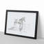 Horse by the Gate by Jean Bernard - Picture Frame Drawing Print-55578977-55578979