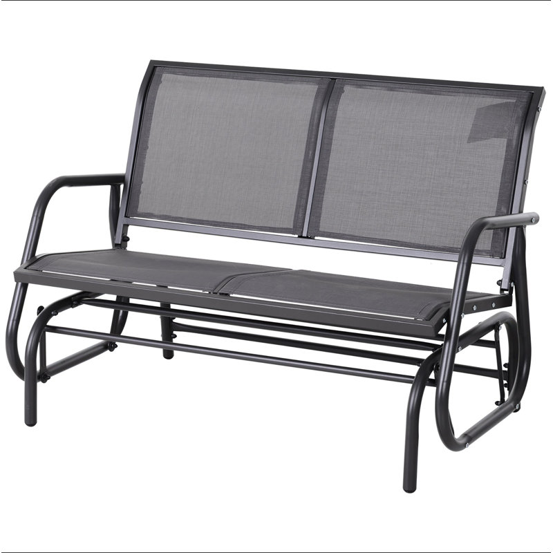 Banc oscillant pour 2 personnes Outsunny, Gris