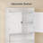 Tondria Solid and Manufactured Wood Over-the-Toilet Storage with Adjustable Shelves