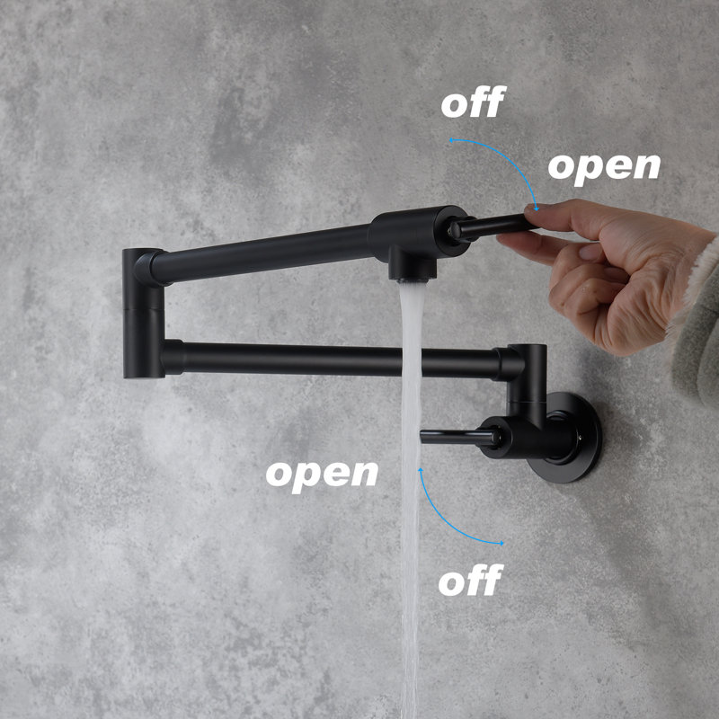 Pot Filler with Accessories, Matte Black