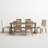 Averie 6 - Person Extendable Pine Solid Wood Top Trestle Dining Set