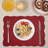 Red Quilted Cotton Rectangular Placemats (Set of 6)