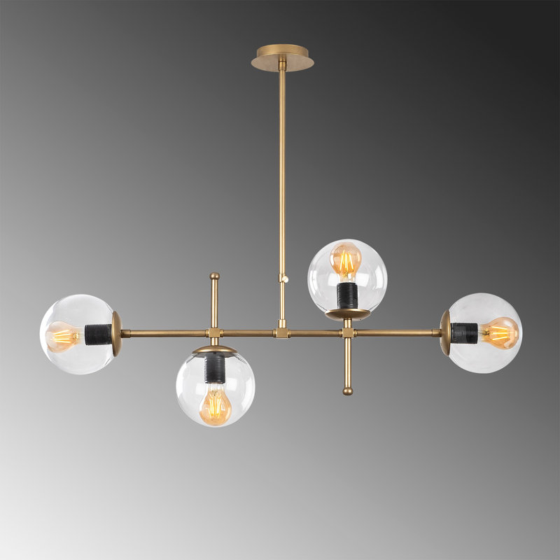 Hamilton 4 - Light Sputnik Chandelier, Clear
