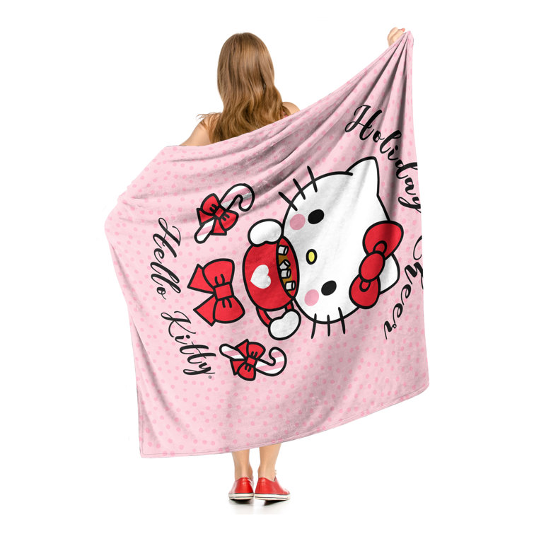 Northwest Hello Kitty Woven Tapestry Throw Blanket, 48 x 60, Witchy Kitty