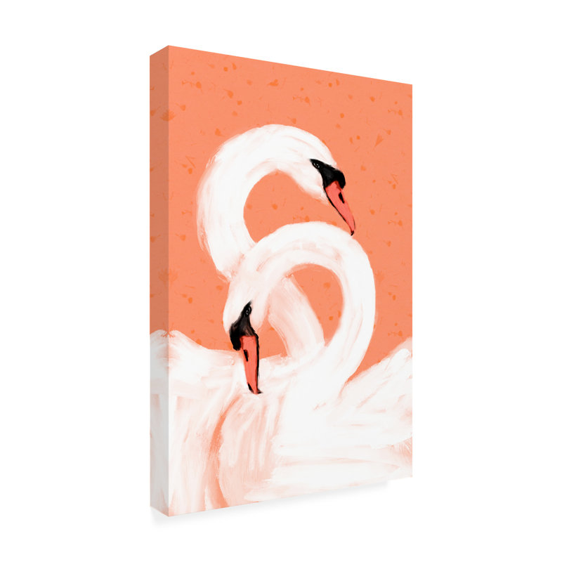 Art sur toile «Bachelor Treechild Swans», H 32 po x l 22 po