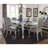 Glamourous Rectangular Dining Table 1Pc Draw Leaf Mirror Trim Apron Dining Room Furniture