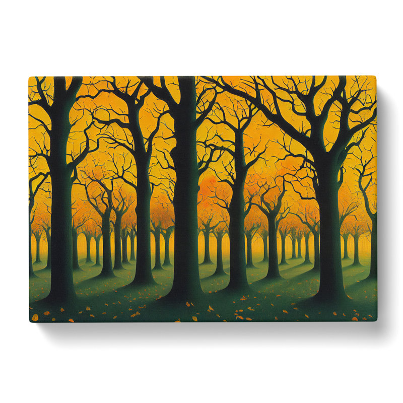 Carefree Autumn Forest - Wrapped Canvas Print, 50cm H x 76cm W x 3cm D