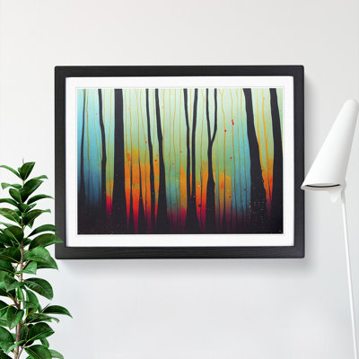 Splashed Forest Vol.1 Abstract - Framed Print