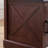 Farmhouse End Table, Rectangular Nightstand With Barn Door And Adjustable Storage Shelf, Small Bedside Table-737095395