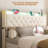  49.2" Tall King Size Bed Frame With 4 Storage Drawers, Velvet Upholstered Platform Bed With Wingback Storage Headboard, Led Lights & Charging Station, No Box Spring Needed, Noise Free, Beige-545559626-545559639