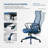 High Back Ergonomic Mesh Office Chair with Adjustable Lumbar Support, Rocking Function, Swivel Task Chair for Home Office, Computer Desk & Study Room-129963517-129963519
