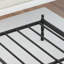 35.5CM H Black Metal Bed Frame with Roman Style Legs-1391011335