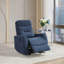 Fauteuil pivotant inclinable, bleu
