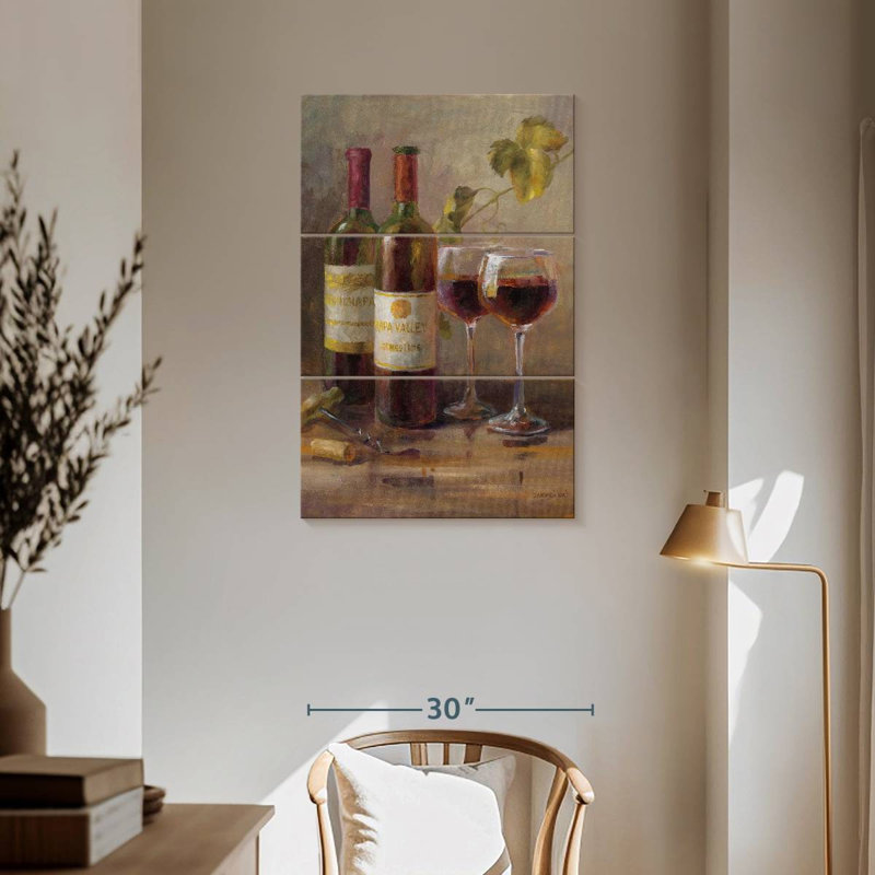 Yarlin ouvrant le vin, H 57 po x l 36 po