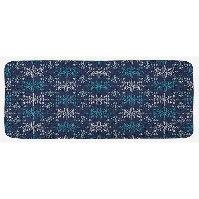 Tapis de cuisine flocon de neige