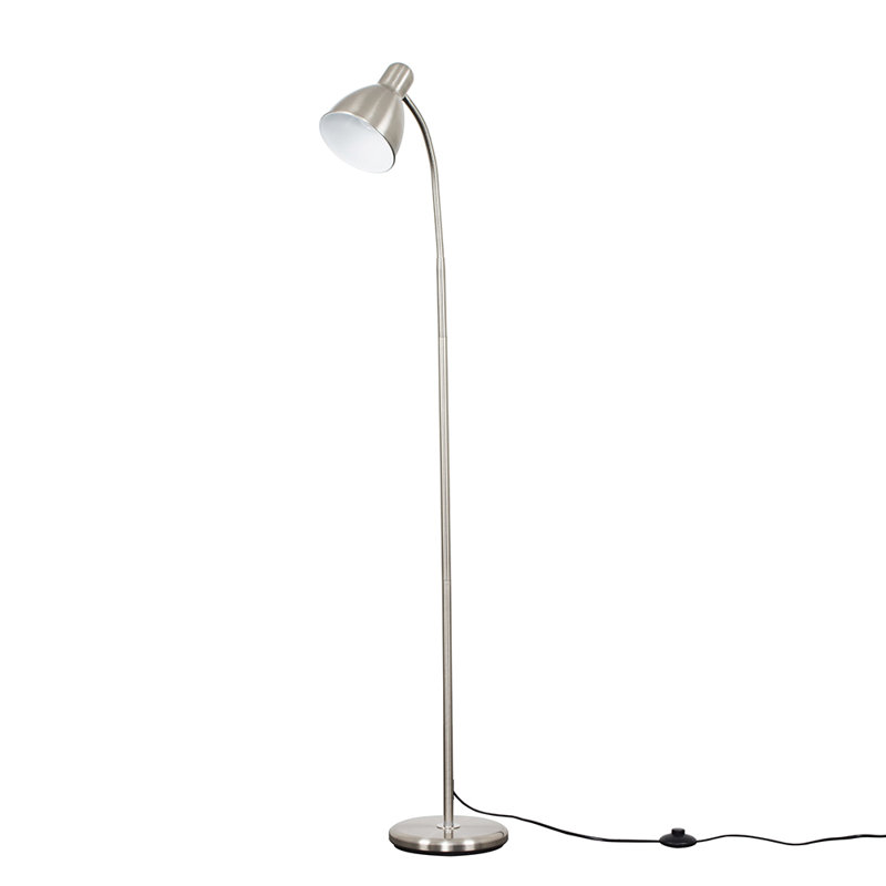 Netherby 156cm Floor Lamp, Brushed Chrome, Included