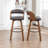 Artnagullian Swivel Vegan Leather Counter And Bar Stools-120950965-120950964