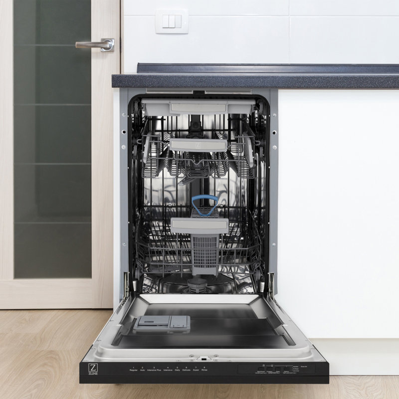 ZLINE 18" 15 dBA Top Control Dishwasher, Champagne Bronze
