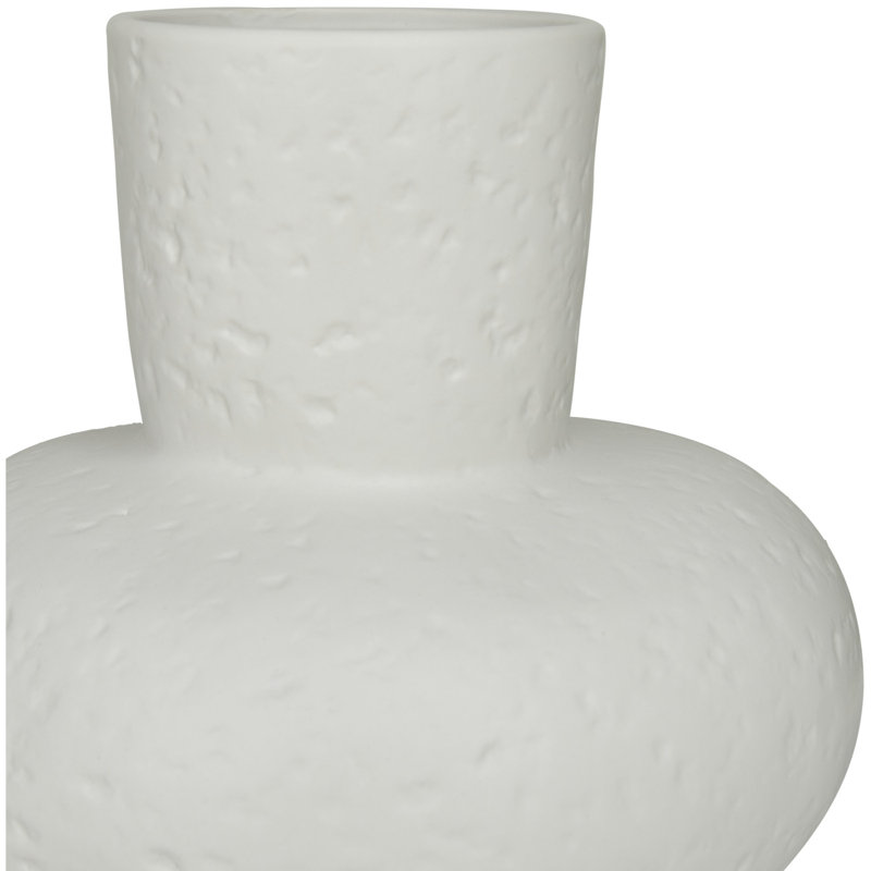 Ardi Stoneware Table Vase, White