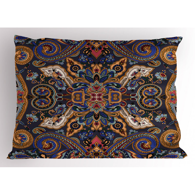 Polyester Paisley Sham Set, Queen