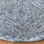 Didonato Geometric Handmade Tufted Wool Blue Area Rug-1167550304