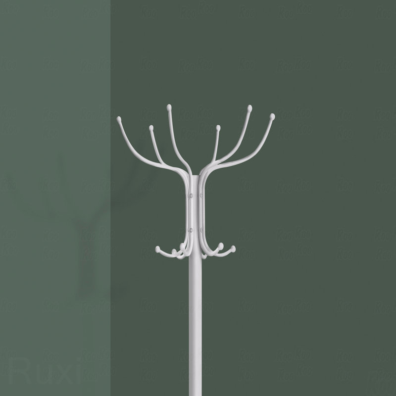 Coat Rack, Hall Tree With Storage Function Rack, With Free Standing Design, With 12 Coat Hooks, For Entryway Use, 70" Height, With Umbrella Holder Function