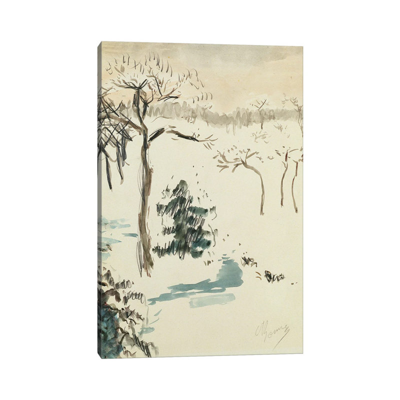 Winter Landscape, 1910 by Pierre Bonnard - Wrapped Canvas Gallery-Wrapped Canvas Giclée, 45.72cm H x 30.48cm W x 1.9cm D