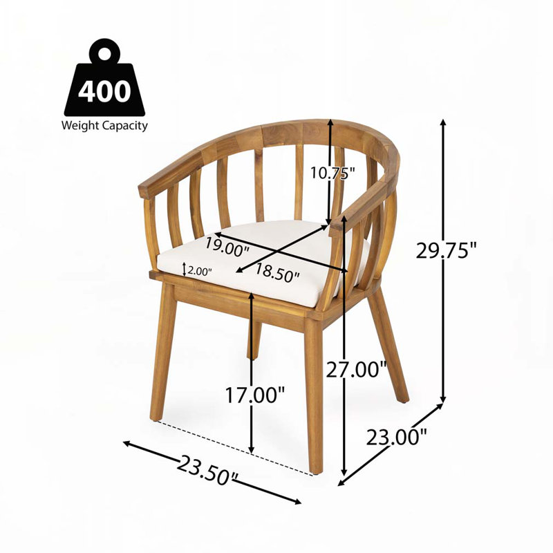 Outdoor Acacia Wood Armchair
