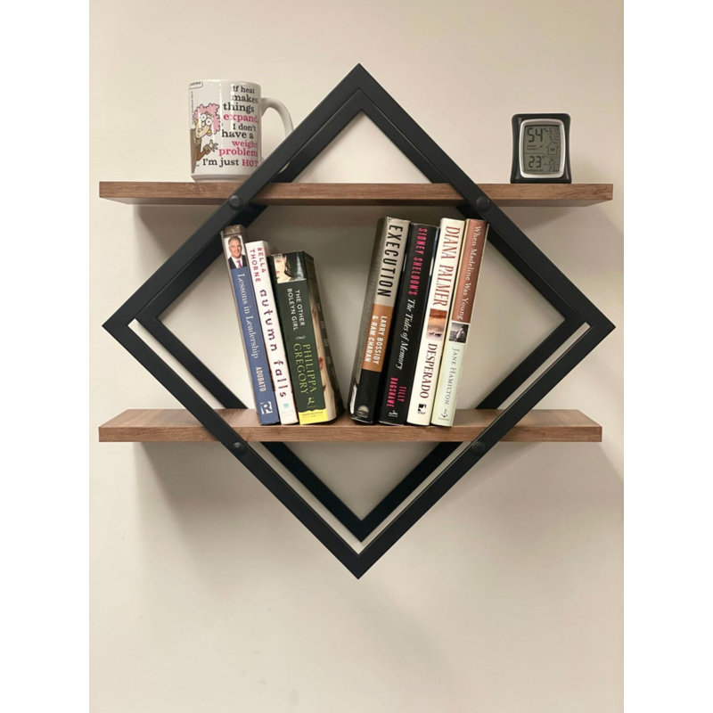 2 Piece Diamond Floating Shelf