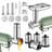 2-in-1 Meat Grinder and Stainless Slicer Shredder Attachment Set Compatible with KitchenAid® Stand Mixers, 4 Grinding Plates, 3 Sausage Stuffer Tubes