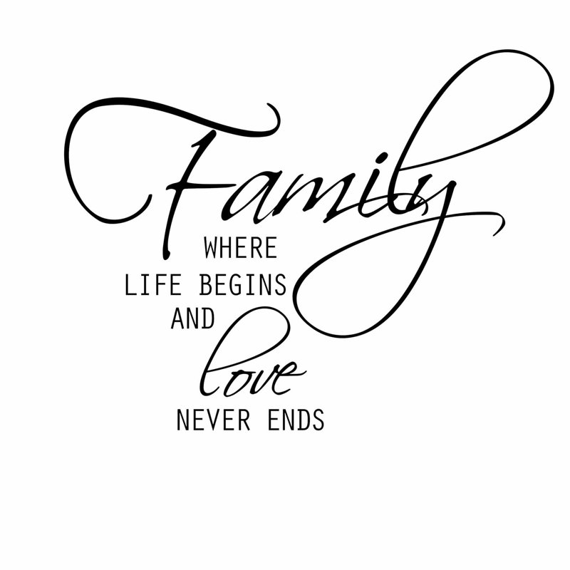 Text & Numbers Wall Decal
