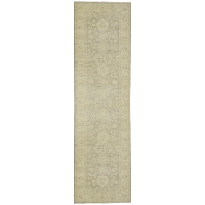 Hand-Knotted High-Quality Beige Runner